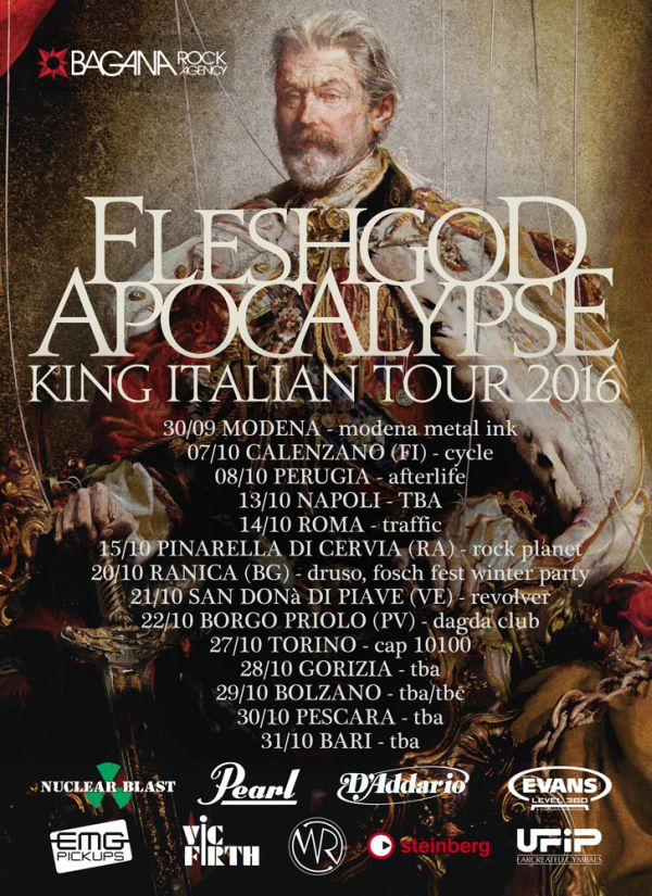 Fleshgod apocalypse king italian tour 2016 def