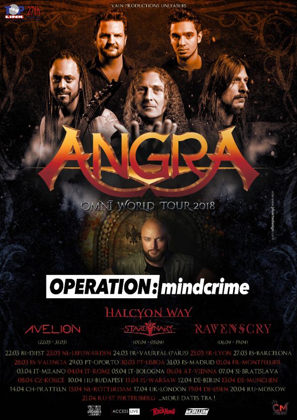 Ravenscry in tour con gli angra
