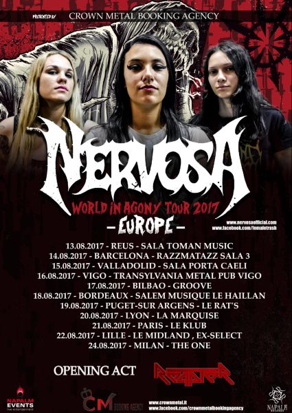 Nervosa   reapter tour